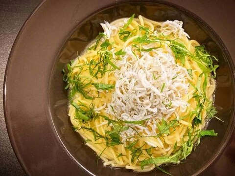 プロ直伝!レンチンしらすと大葉のパスタ